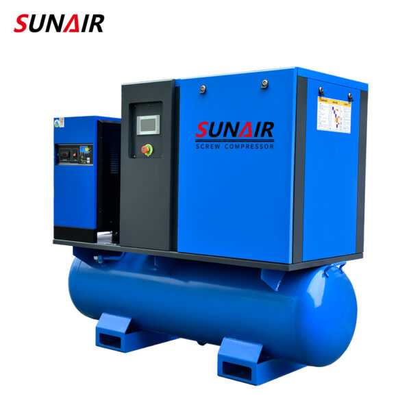 11kw 4-in-1 16Bar Portable Screw Air Compressor for Laser Cutting Machine