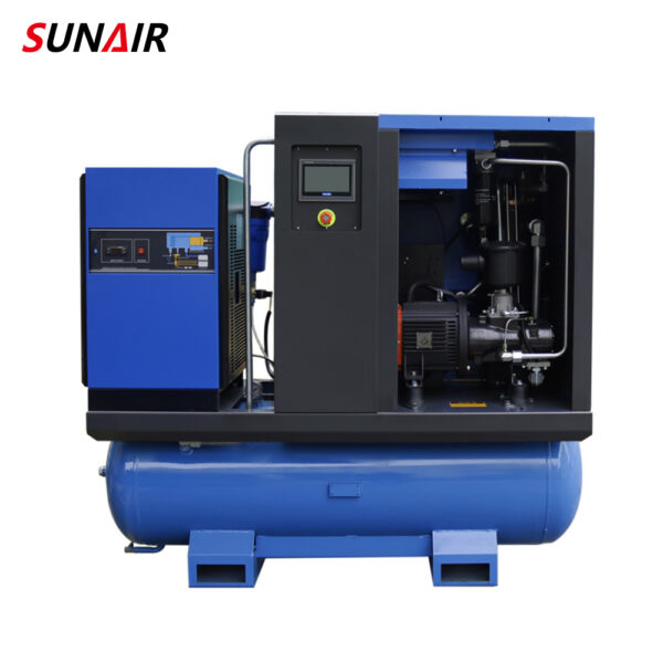 30HP Rotary Screw Air Compressor 8bar 10bar All in One Screw Air-Compressor Machine with Dryer Tank - Image 2
