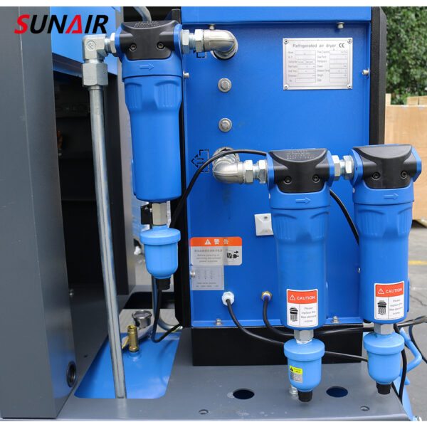 30HP Rotary Screw Air Compressor 8bar 10bar All in One Screw Air-Compressor Machine with Dryer Tank - Image 5