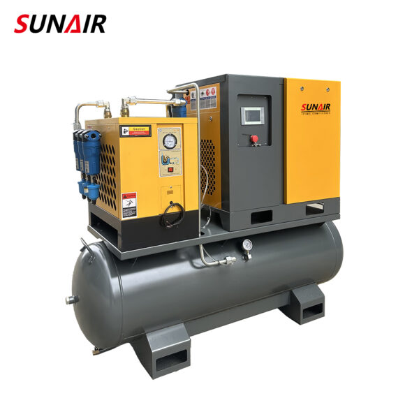 7.5kw 10HP 4-in-1 Industrial 12bar Air Dryer Screw Air Compressor - Image 2