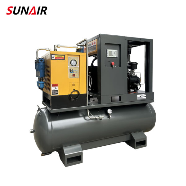High Quality Factory Sales 7.5kw 4-in-1 Frequency Conversion Screw Air Compressor - Image 3