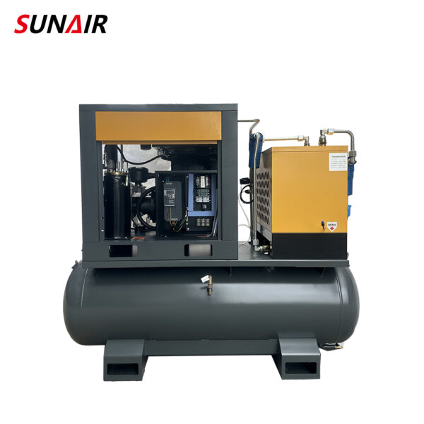 High Quality Factory Sales 7.5kw 4-in-1 Frequency Conversion Screw Air Compressor - Image 5