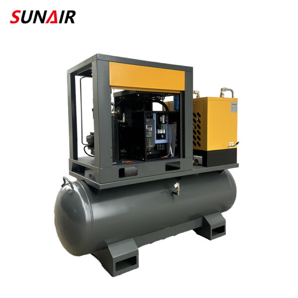 High Quality Factory Sales 7.5kw 4-in-1 Frequency Conversion Screw Air Compressor - Image 4