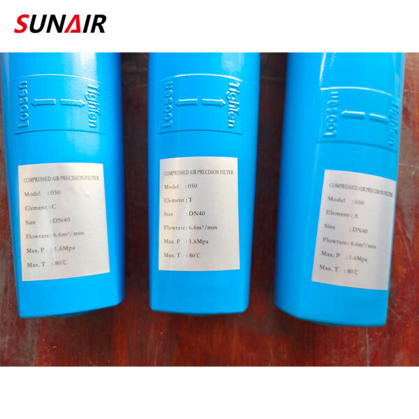 Chinese Manufacturer High Precision air Dryer Filter Compressed air Line Filter 050C/T/A - Image 6