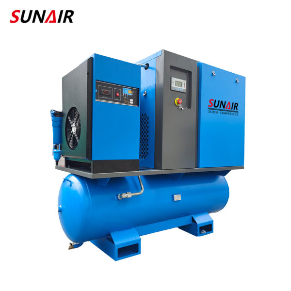 11kw 15HP Screw Compressor Integrated Air Compressor All in One Laser Cutting Air Compressors