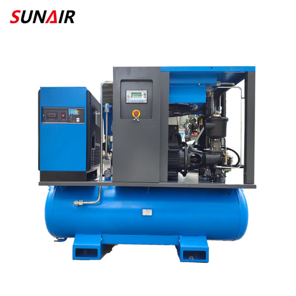 Energy Saving 11 Kw 15HP All in One 4 in 1 380V Silent Screw Air Compressor - Image 6