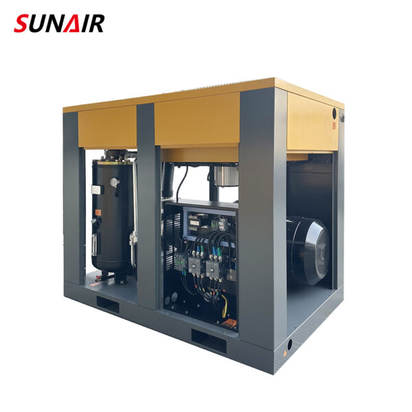 China High Quality Cheap Low Noise 90kw 125HP Fixed Compressor Direct Drive Screw Air Compressor - Image 5