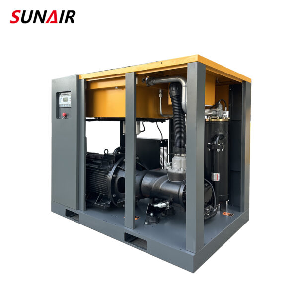 China High Quality Cheap Low Noise 90kw 125HP Fixed Compressor Direct Drive Screw Air Compressor - Image 3