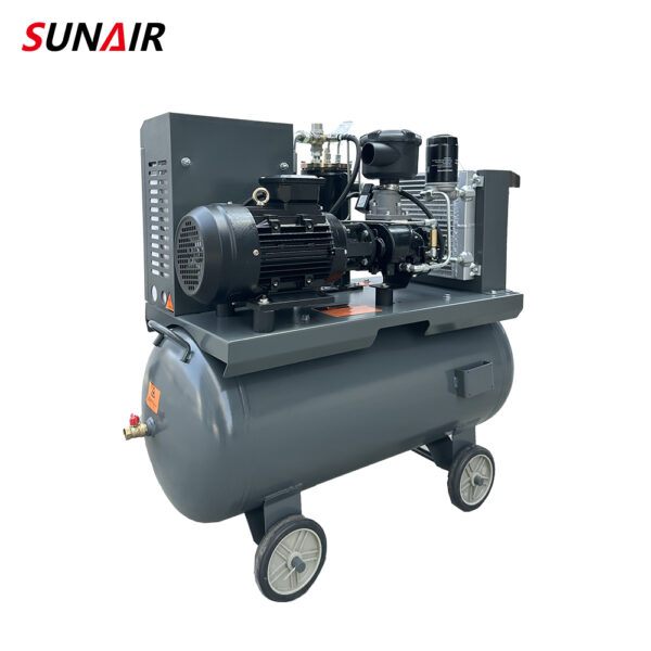 Portable Screw Air Compressor with Air Tank 3kw 4HP Two in One High Efficiency Silent Screw Air Compressor - Image 4