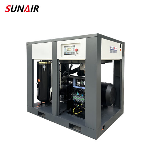 High Efficiency 55KW 75HP Rotary Screw Air Compressor Air Cooling Compressor - Image 2